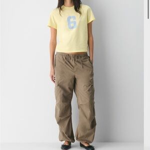NWT TNA Engine Parachute Pant XS GRAY